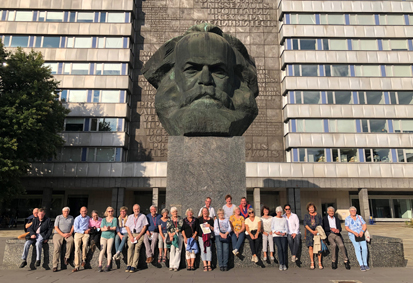 Die Reisegruppe in Karl-Marx-Stadt, Foto: Ralf Poppen