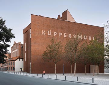 MKM Museum Küppersmühle für Moderne Kunst Duisburg, Erweiterungsbau 2021, Ansicht Philosophenweg, © MKM Duisburg / Herzog & de Meuron, © Foto: Simon Menges